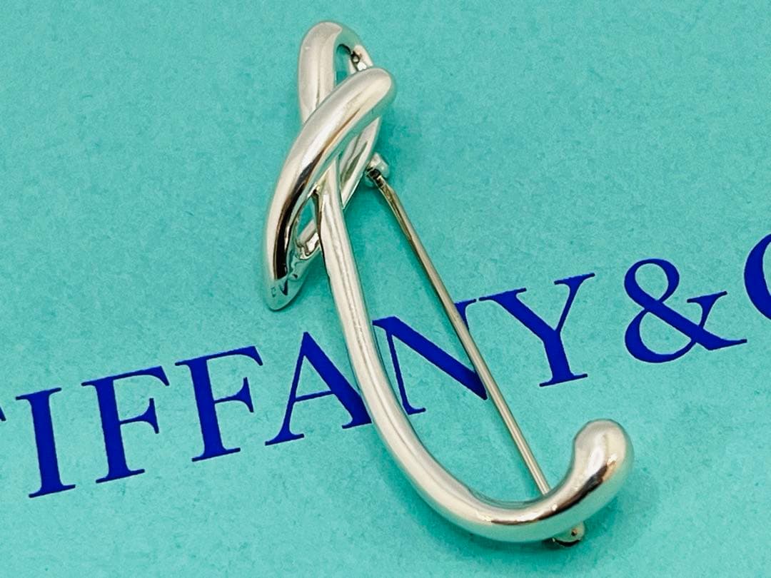 c583 美品　ティファニー　アルファベット「t」イニシャル「T」ブローチ925