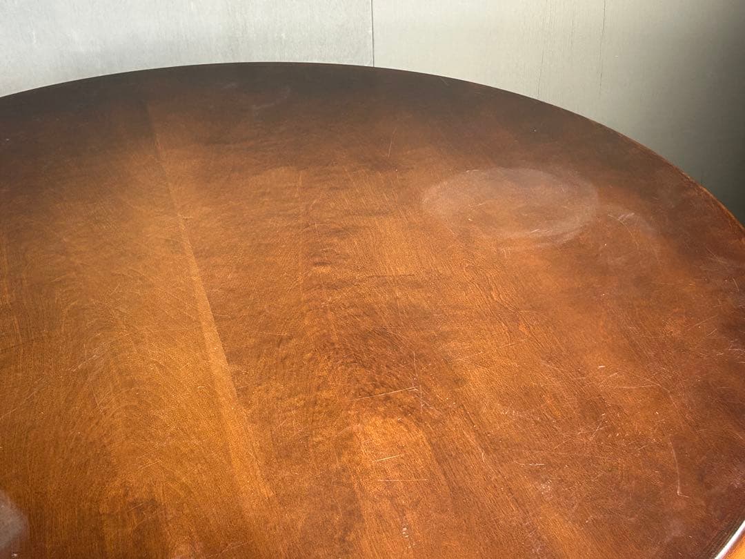 アンティーク　ヴィンテージ　ラウンドテーブル　キツツキマーク　飛騨産業　NZ