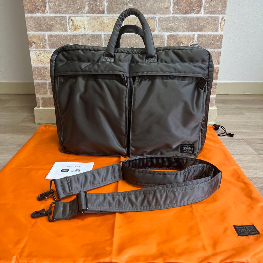 【極美品】ポーター タンカー 2wayビジネスバッグ ダッフルバッグ L 2層
