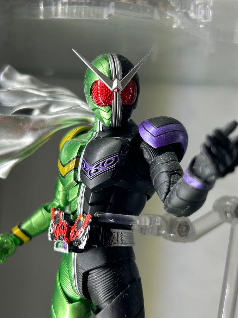 ★リペイント済★ 真骨彫製法★ 仮面ライダーW サイクロンジョーカー★