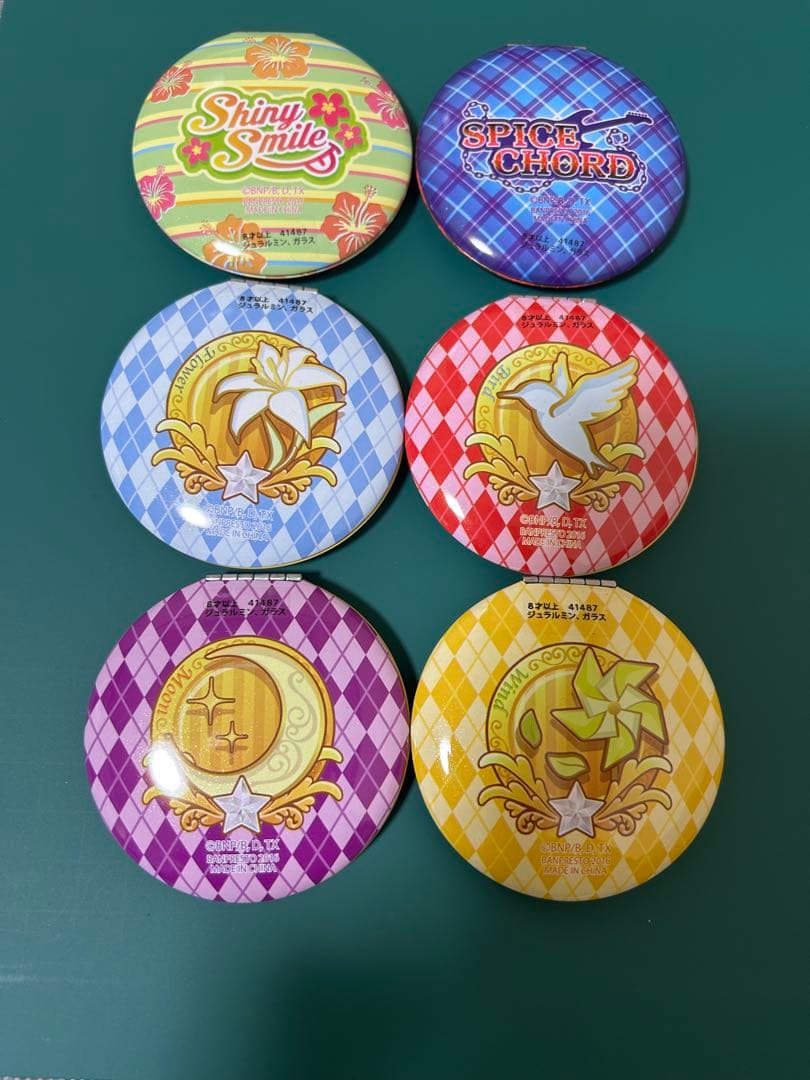 【44】アイカツスターズ　コンパクトミラー6種セット S4 白鳥ひめ