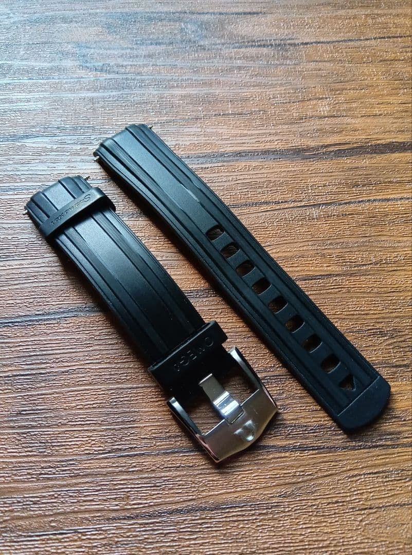 オメガ　純正　ラバー　ベルト　ストラップ　20mm ブラック　シーマスター　美品