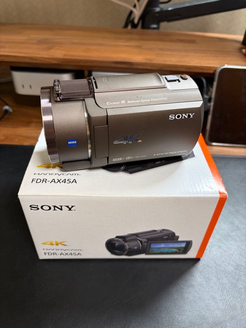 【美品】Sony 4K ハンディカム FDR-AX45A ブロンズブラウン
