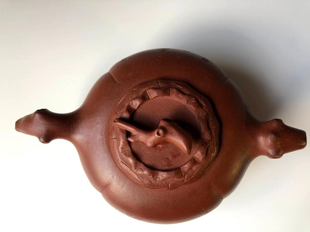 中国宜興老紫砂壷　急須煎茶 大振り早期壷 何挺初制