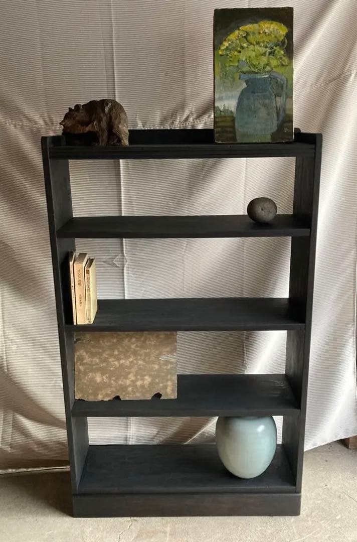 古道具　木製棚　本棚　飾り棚