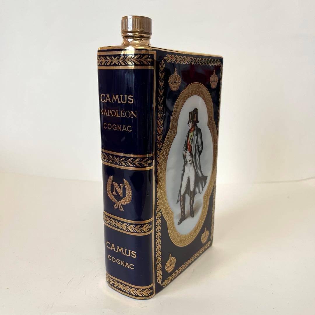 ナポレオン カミュ コニャック ブック ブルー 陶器 古酒 青 未開栓