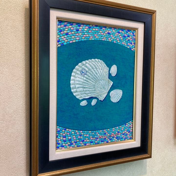 「浜辺のかたち」4号テンペラ画