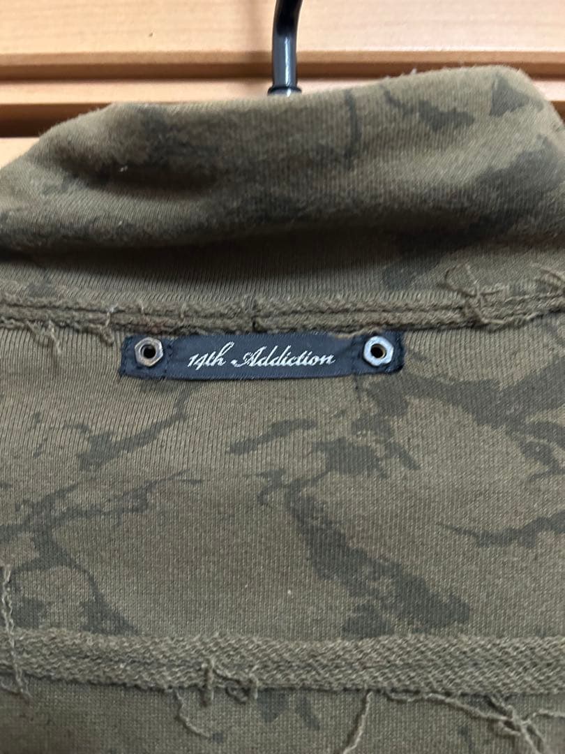14th addiction ジップアップ　ブルゾン　迷彩　ty-b-03