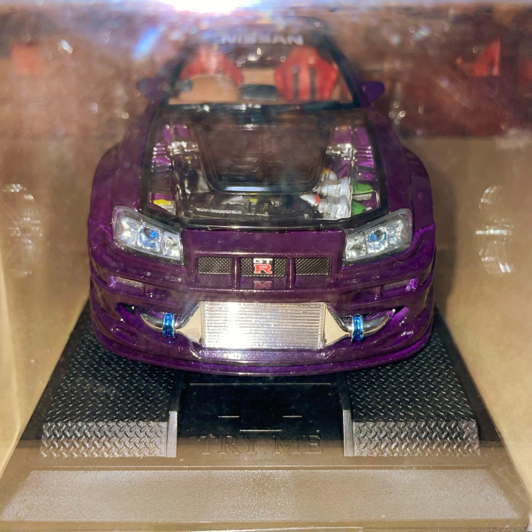【ケース付き】NISSAN SKYLINE GTR(R34)ミニカー
