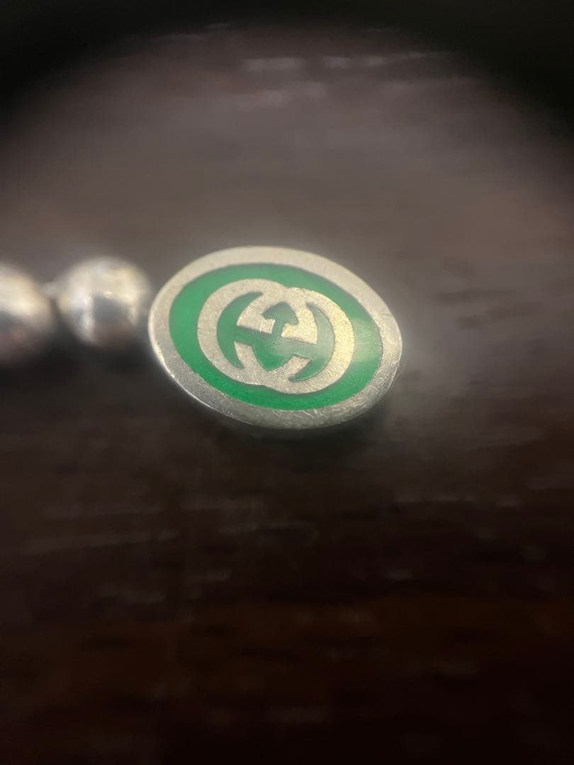 GUCCI インターロッキングG ボールチェーンブレスレット　925