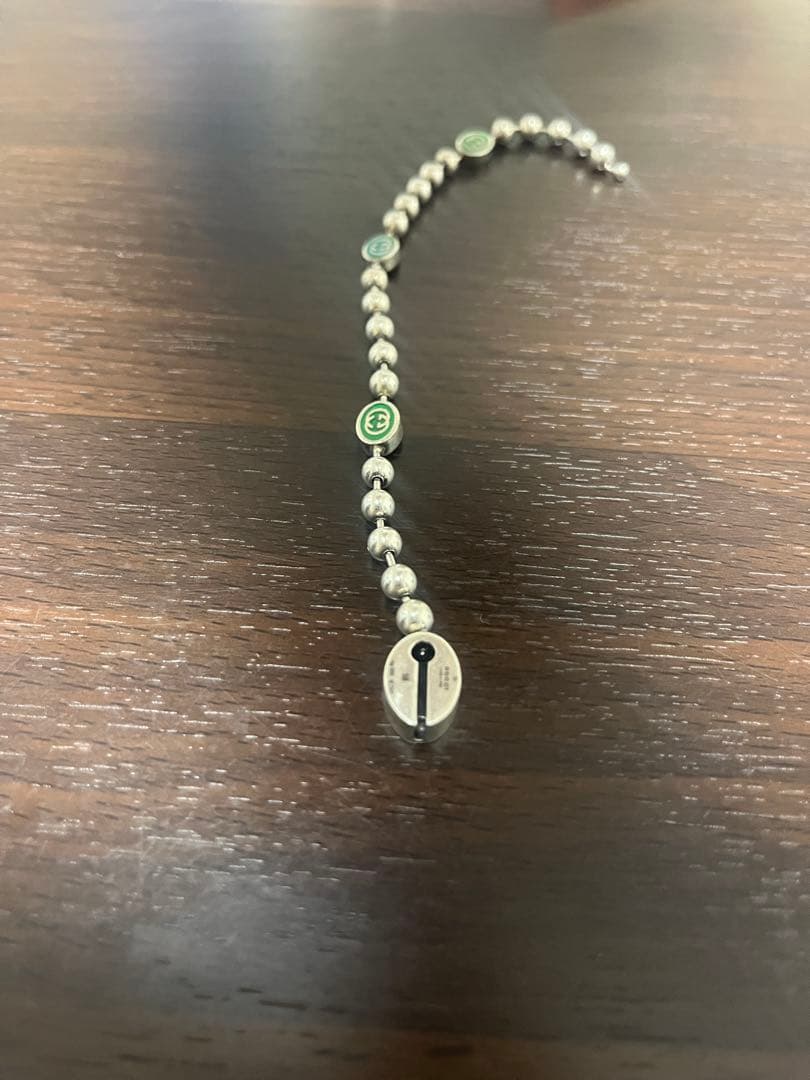 GUCCI インターロッキングG ボールチェーンブレスレット　925