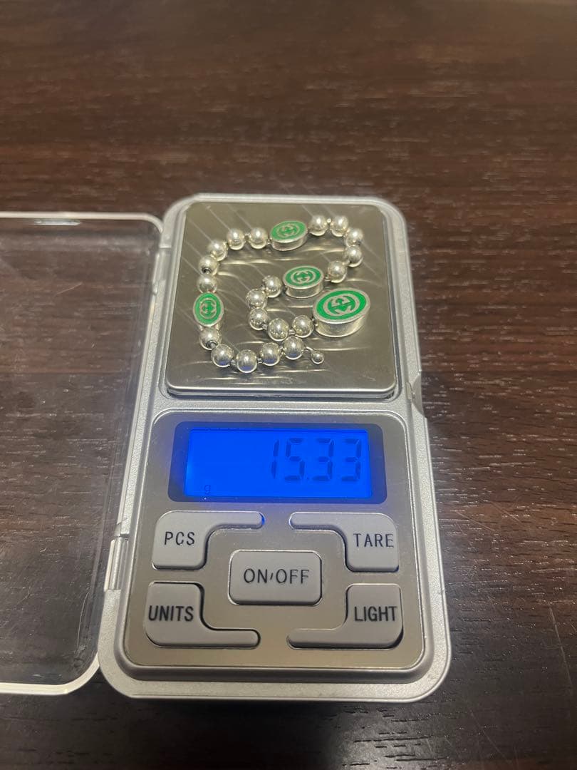 GUCCI インターロッキングG ボールチェーンブレスレット　925