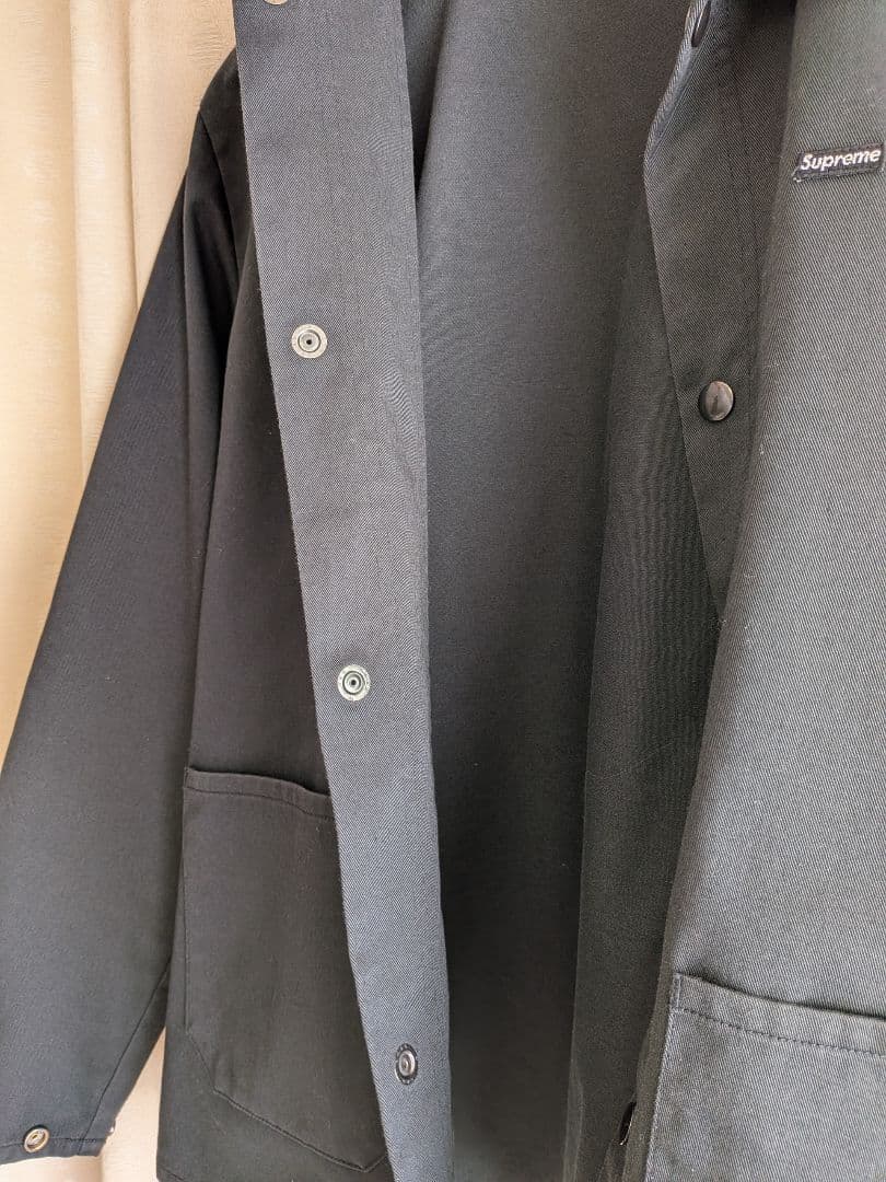 美品 supreme small logo shop jacket Sサイズ 黒