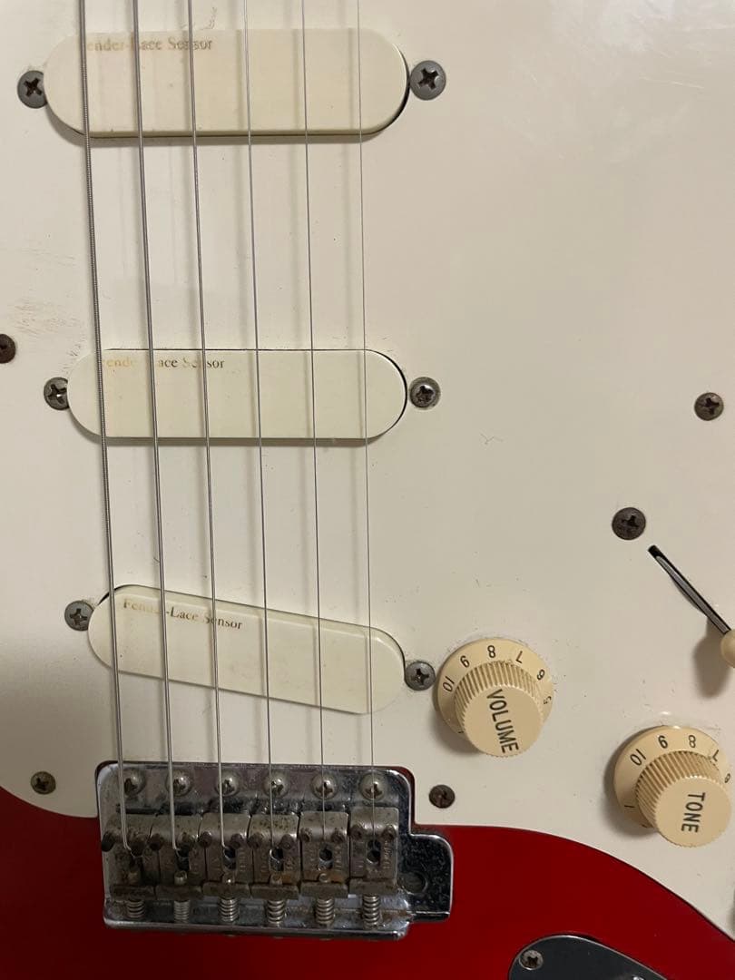 フェンダーストラトキャスター　レースセンサー　フィエスタレッド