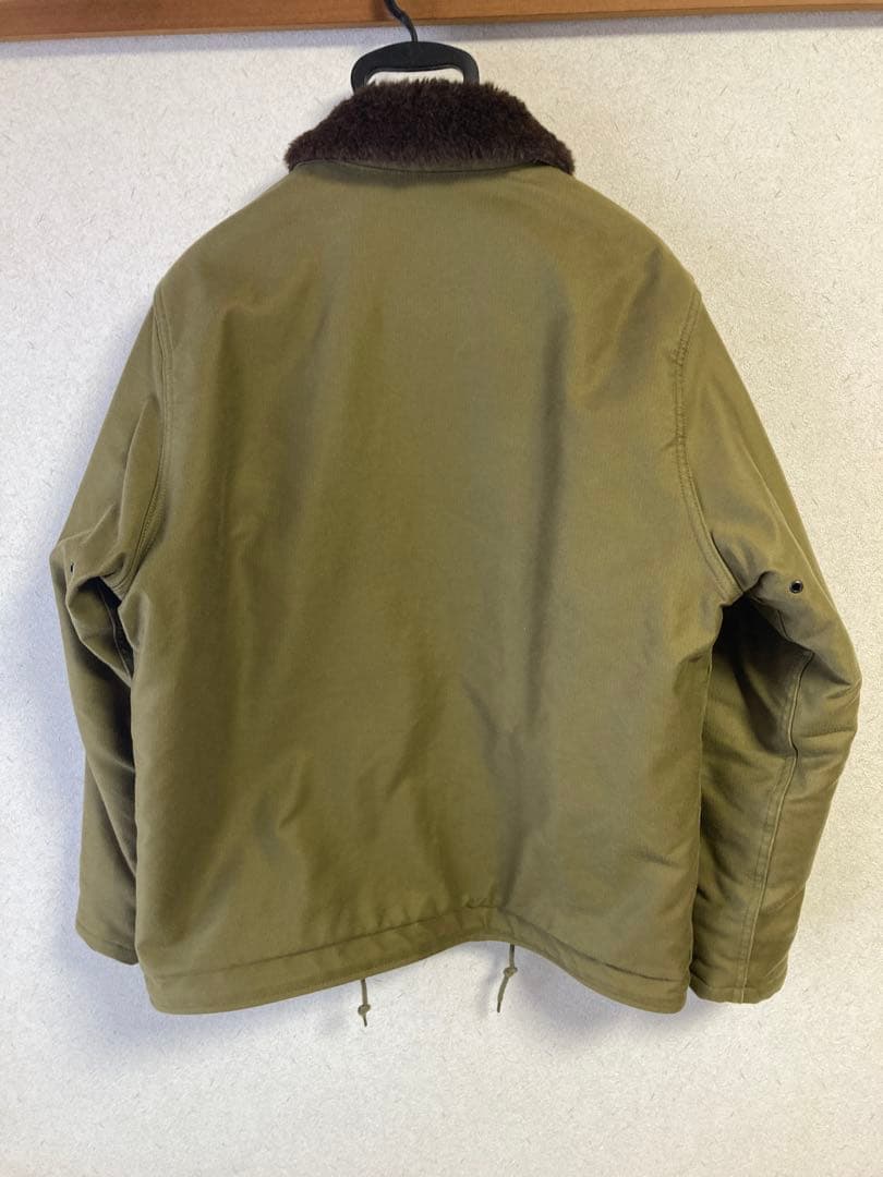 HOUSTON ヒューストン アルパカライニング N-1 デッキジャケット 40