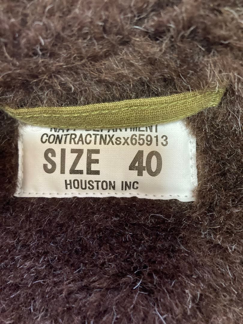 HOUSTON ヒューストン アルパカライニング N-1 デッキジャケット 40