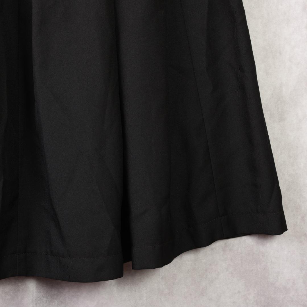 COMME des GARCONS　膝丈タックフレアスカート　ブラック