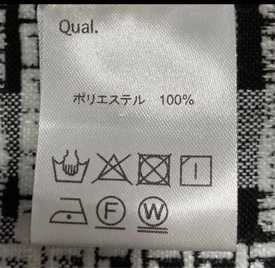 【新品未使用】CAMBIO カンビオ テーパードパンツ アンクル 総柄 白黒 S