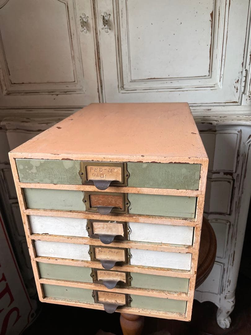 フランス　アンティーク　家具　引き出し　ドロワー　チェスト　収納　レア