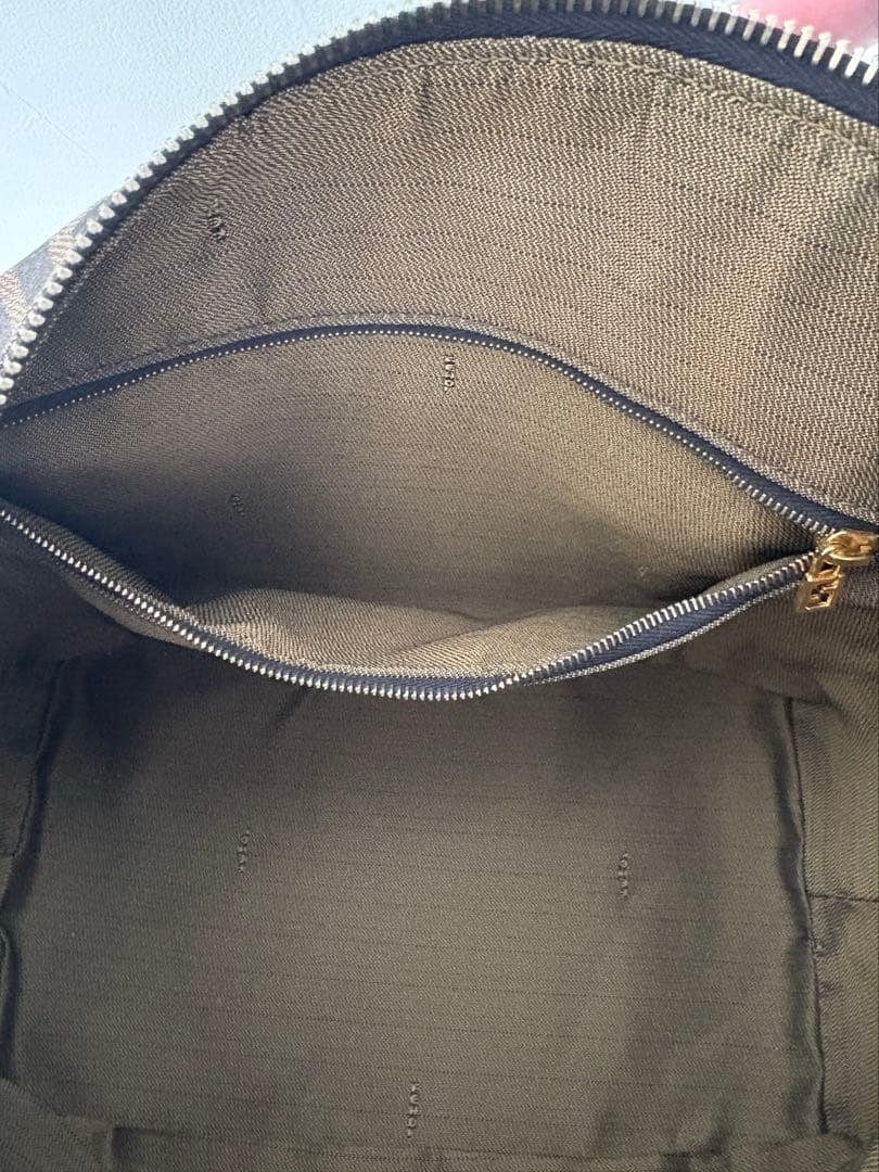 【値下げ！】FENDI フェンディ ズッカ 柄バニティバッグ ブラウン 茶