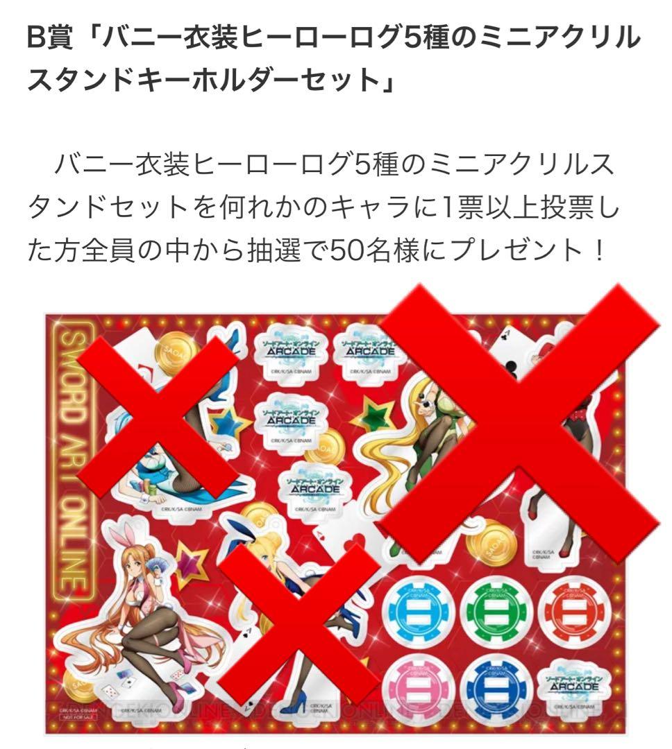 ソードアート・オンライン ARCADE アスナ アクリルスタンド