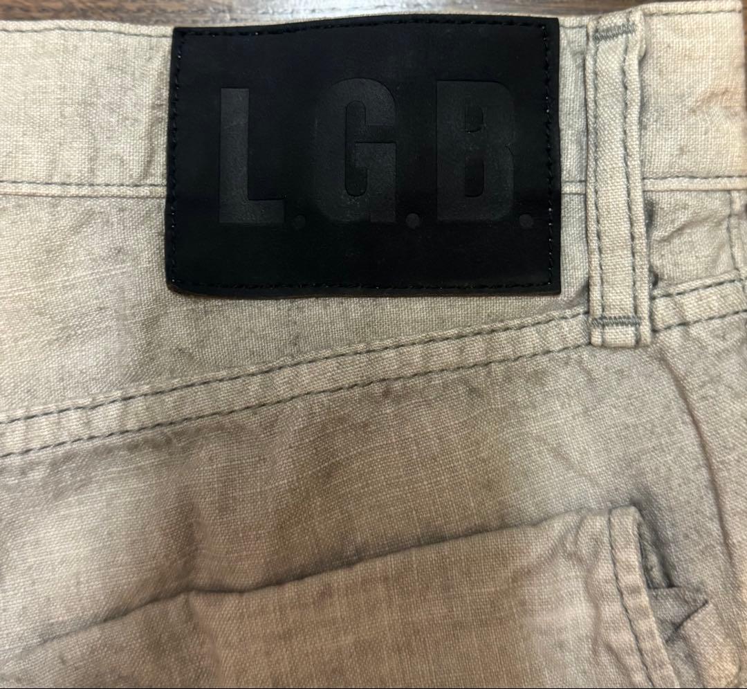 LGB ルグランブルー　コットン　リネン　クロップドパンツ