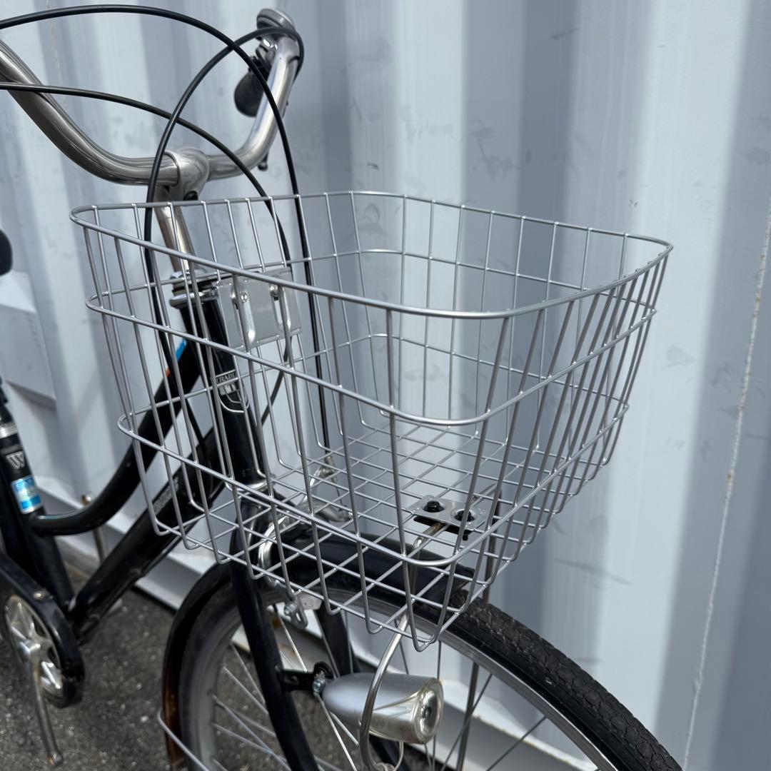 みき　街乗り用自転車 26インチ カゴ/鍵/オートライト/6段変速付