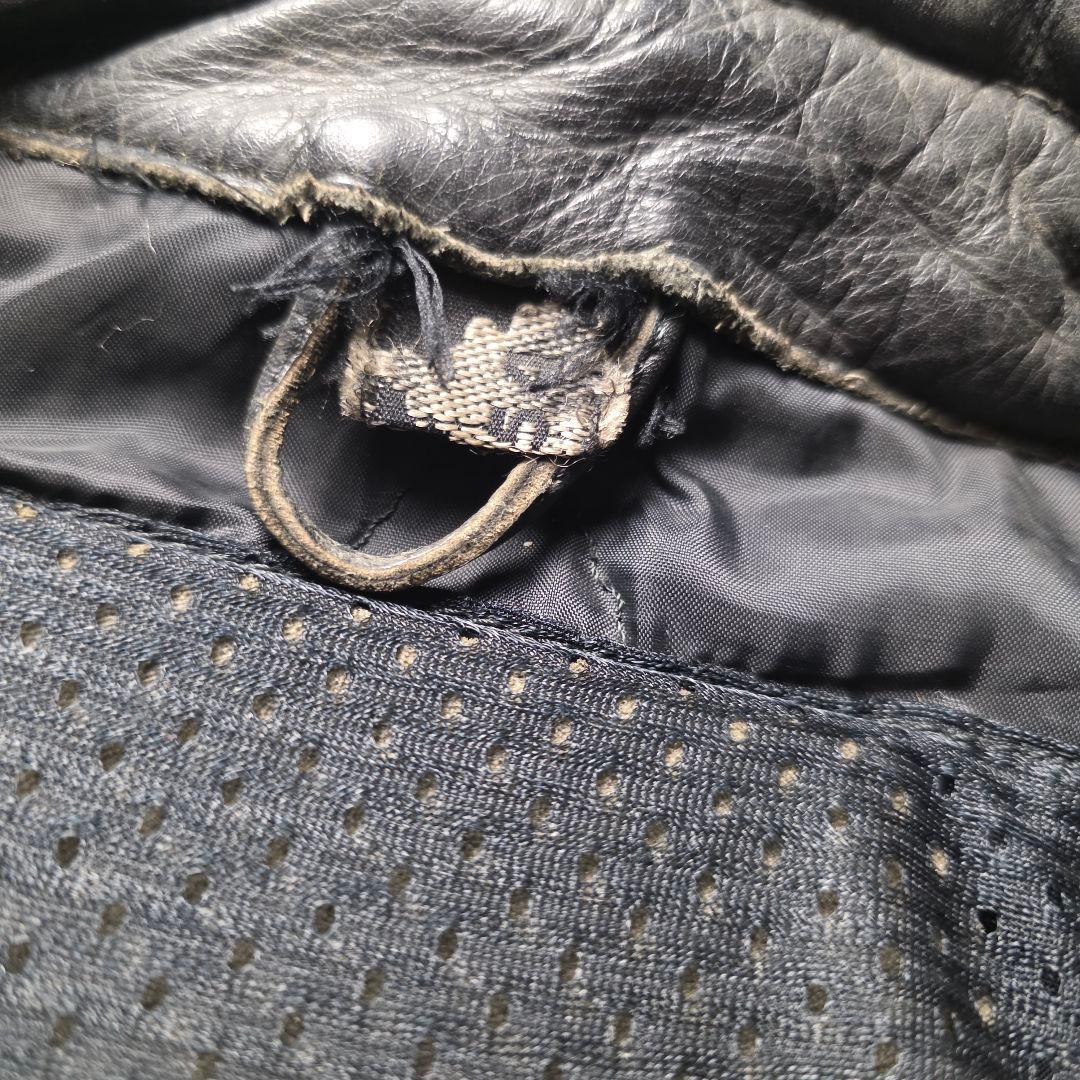 90sPoloSportsポロレザーレーシングジャケットライダースバイカーバイク