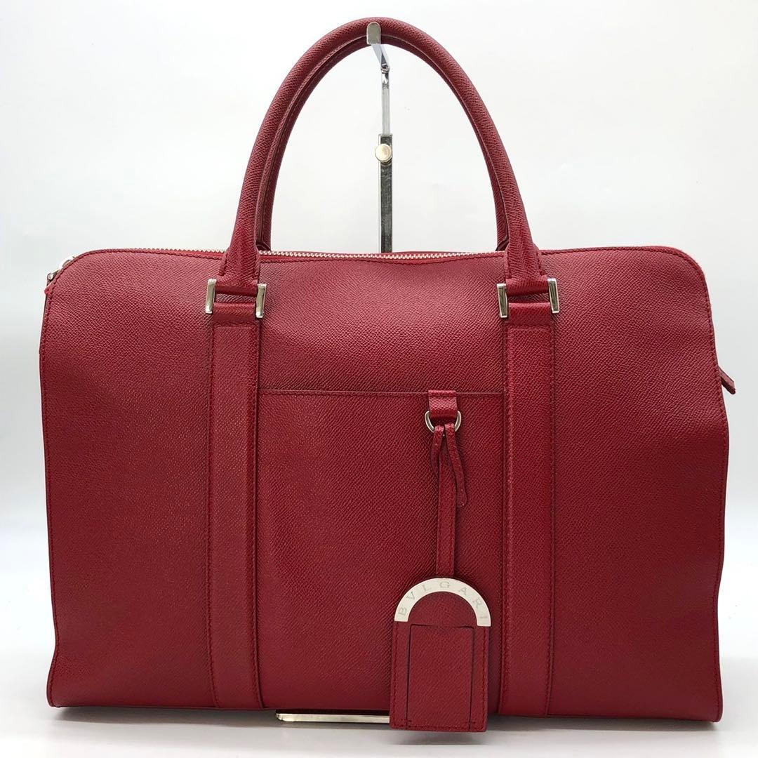 ✨極美品✨ブルガリマン ビジネスバッグ A4可能 パラジムロゴ金具 レザー