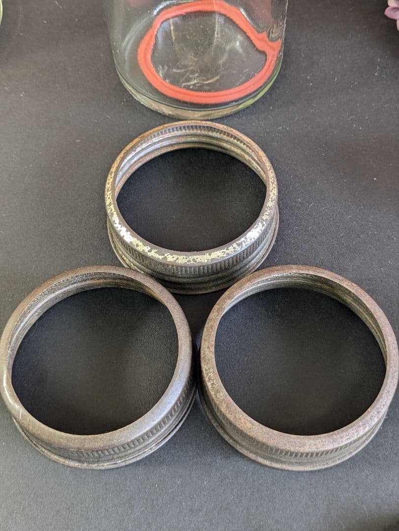 イギリス アンティーク キルナー KILNER ガラスジャー 大 3本セット