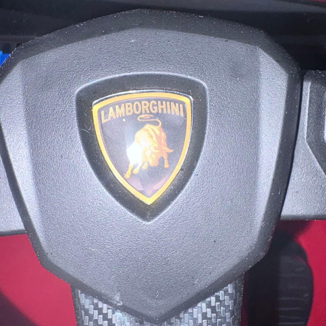 【極美品】電動乗用ラジコン ランボルギーニ 子供用 レッドカラー　付属品完備