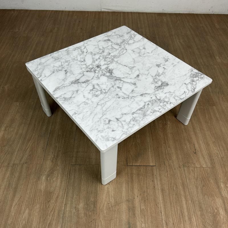 ☆折れ脚フラットヒーターこたつ70　大理石風☆【OUTLET】