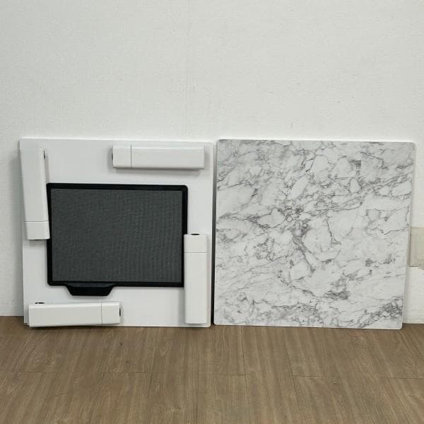 ☆折れ脚フラットヒーターこたつ70　大理石風☆【OUTLET】