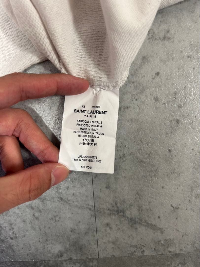 Saint Laurent Paris AW18 スターカットアウト　Tシャツ