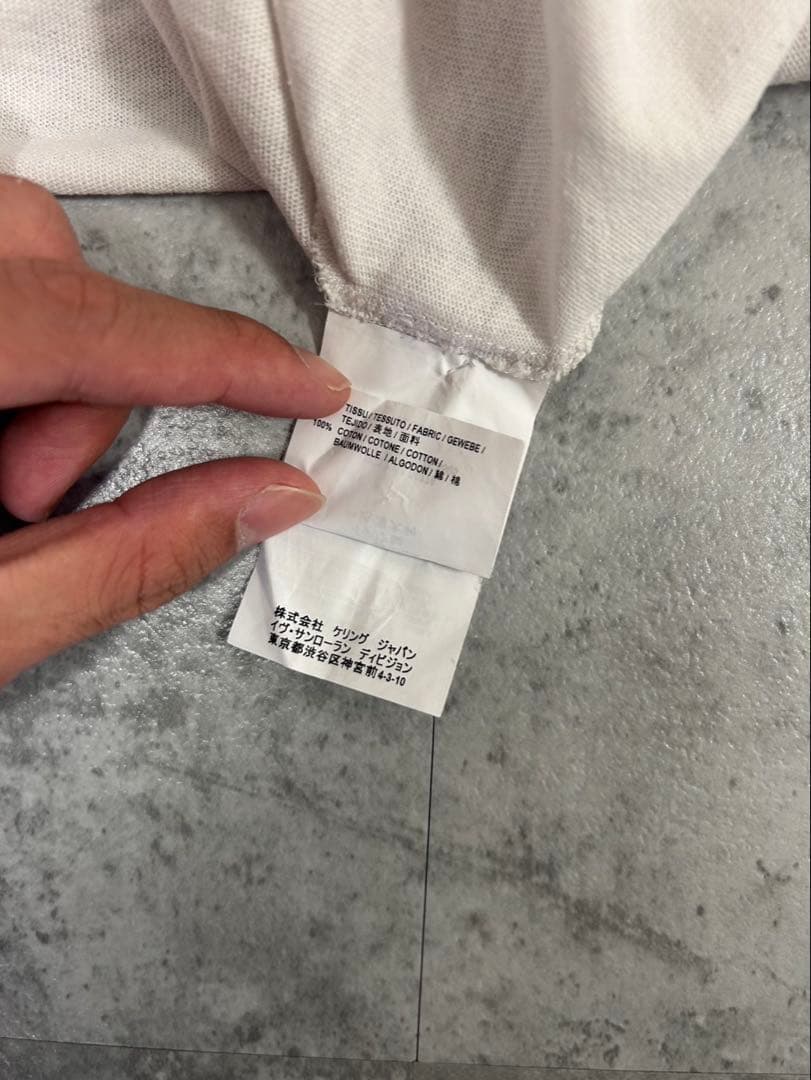 Saint Laurent Paris AW18 スターカットアウト　Tシャツ