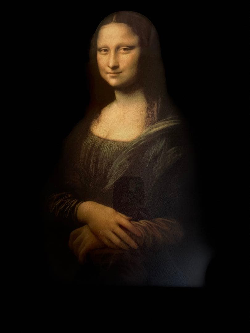 稀少限定版画　画家作品　モナリザ　アンティーク調額装　絵画　版画　60／150