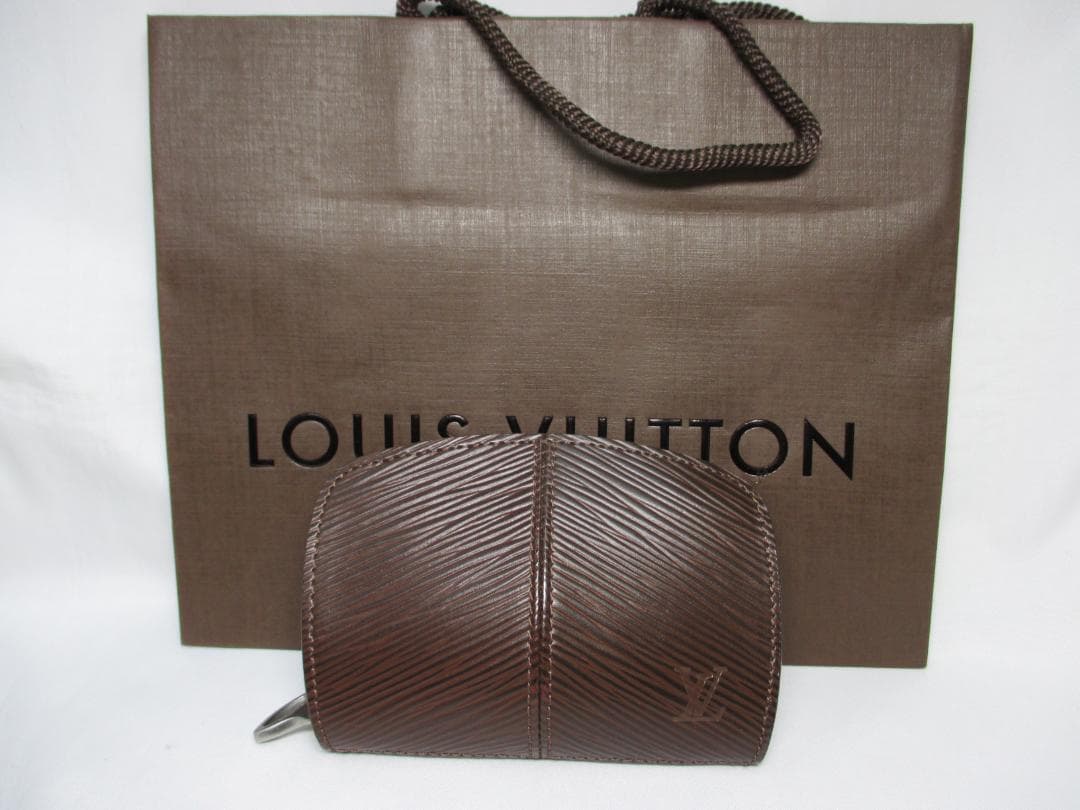 未使用品 ルイヴィトン ケース ミニポーチ エピ M6344D ブラウン