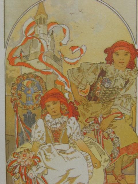 アルフォンス・ミュシャ、イヴァンチッツェでの地方展ポスター