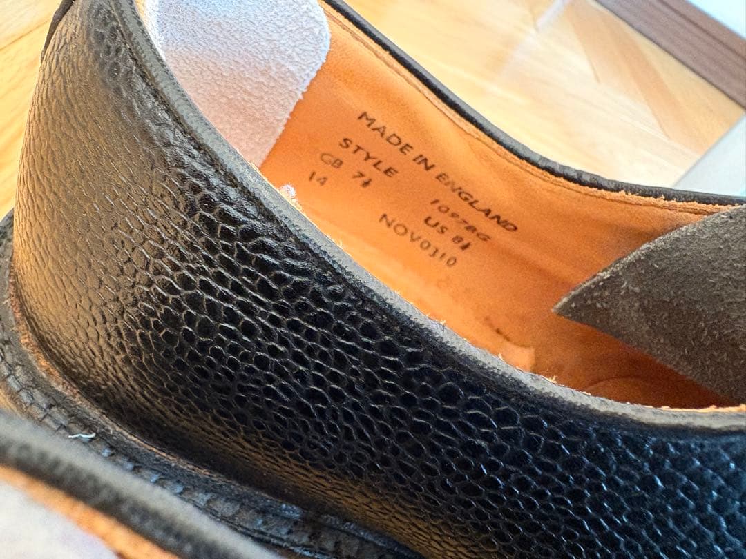 SANDERS MilitaryDerby CommandSole シボ加工