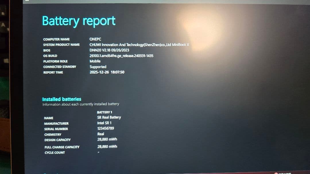 Windowsノート本体 CHUWI MiniBook X Win11 N100 1TB/12GB