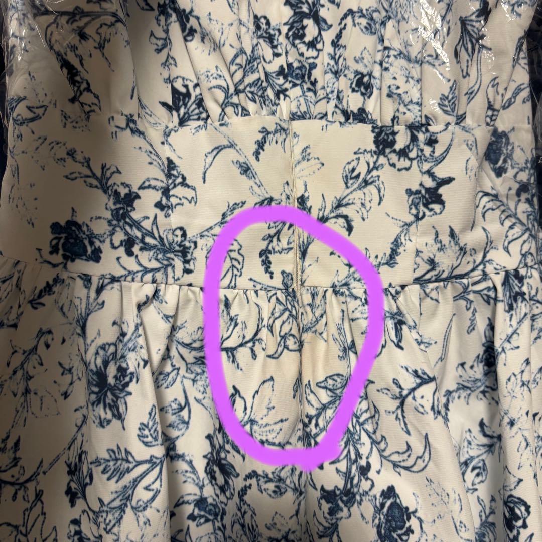 ローブドフルール DEA. 花柄 ホルターネック ドレス ワンピース M