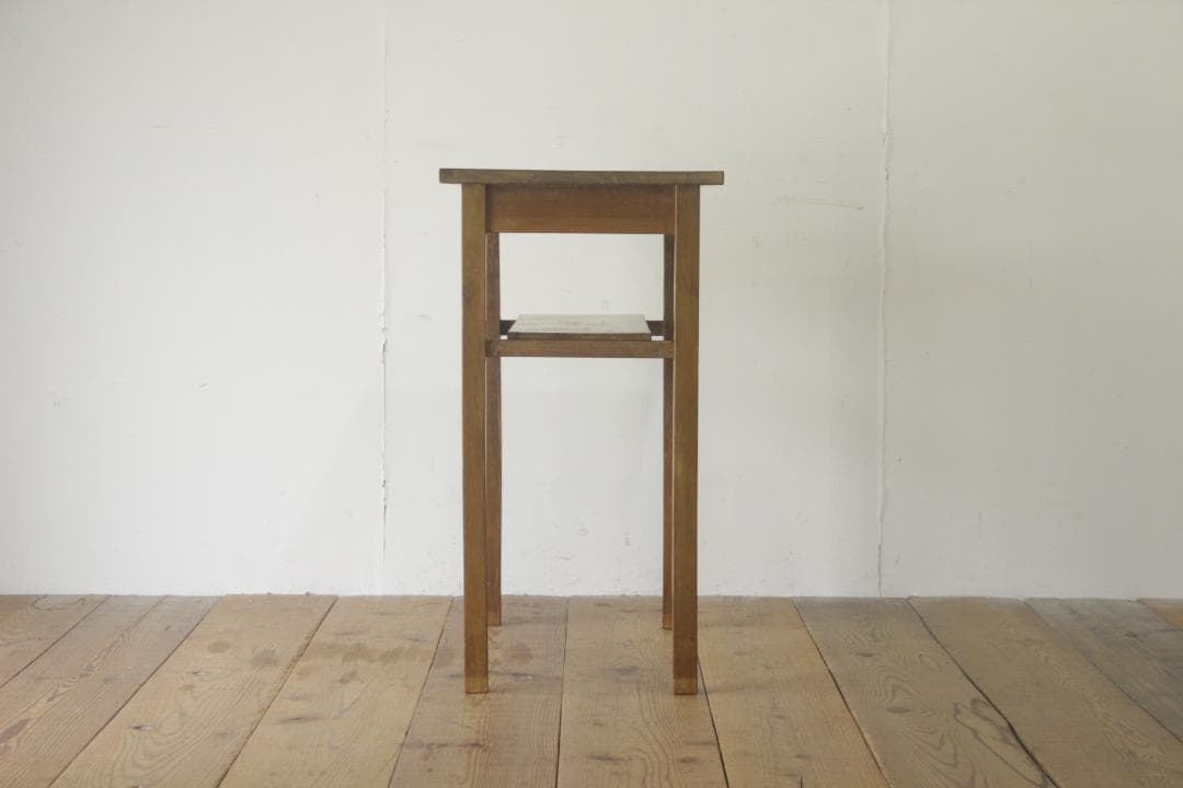 レトロ 作業台 花台 飾り台 展示台 机 ラワン材 ナチュラル ヴィンテージ