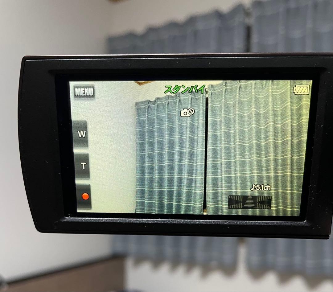 （美品）Sony HDR-CX480 ビデオカメラ 光学30倍 ボルドーブラウン