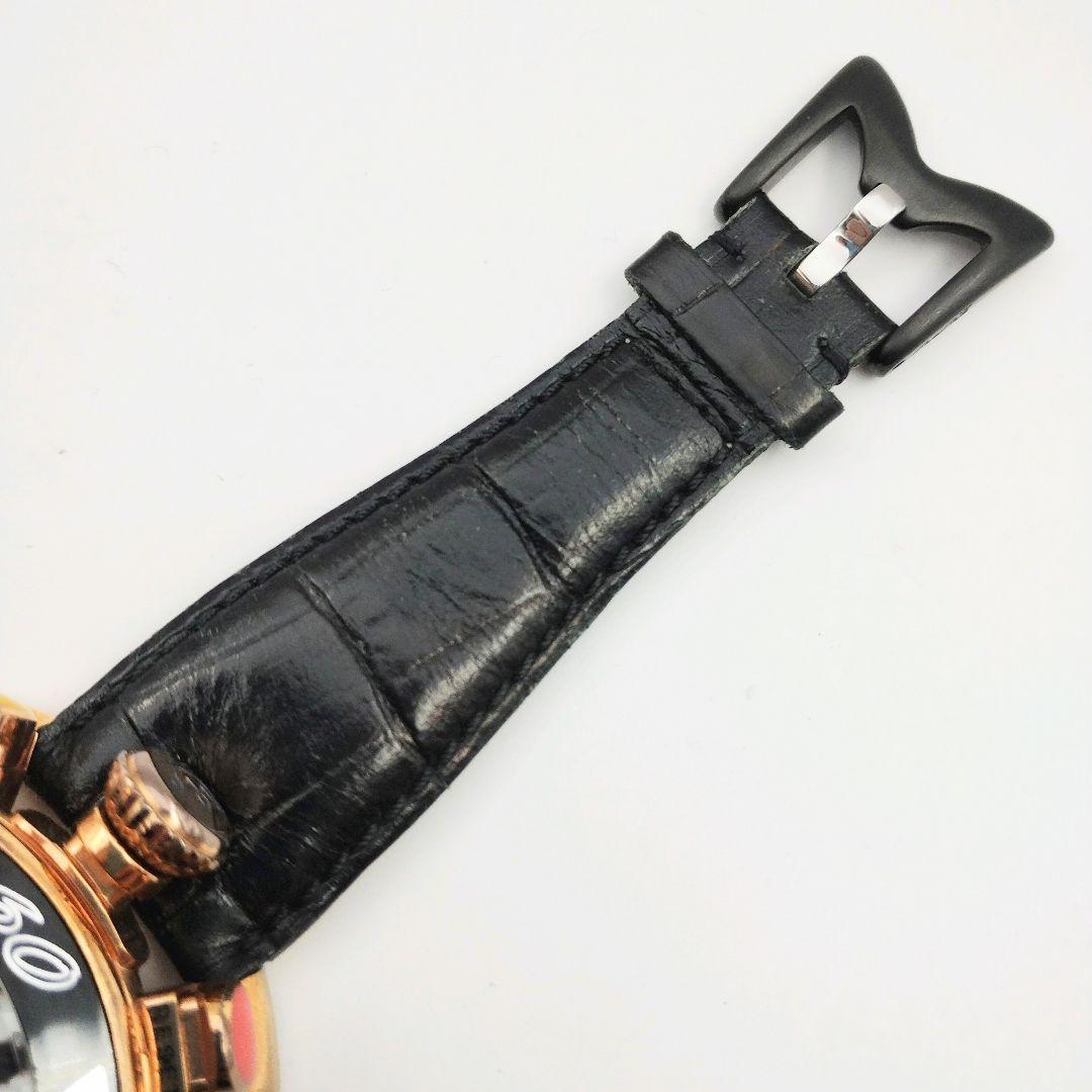 【稼働品】ガガミラノ マニュアーレ48MM クロノグラフ 腕時計