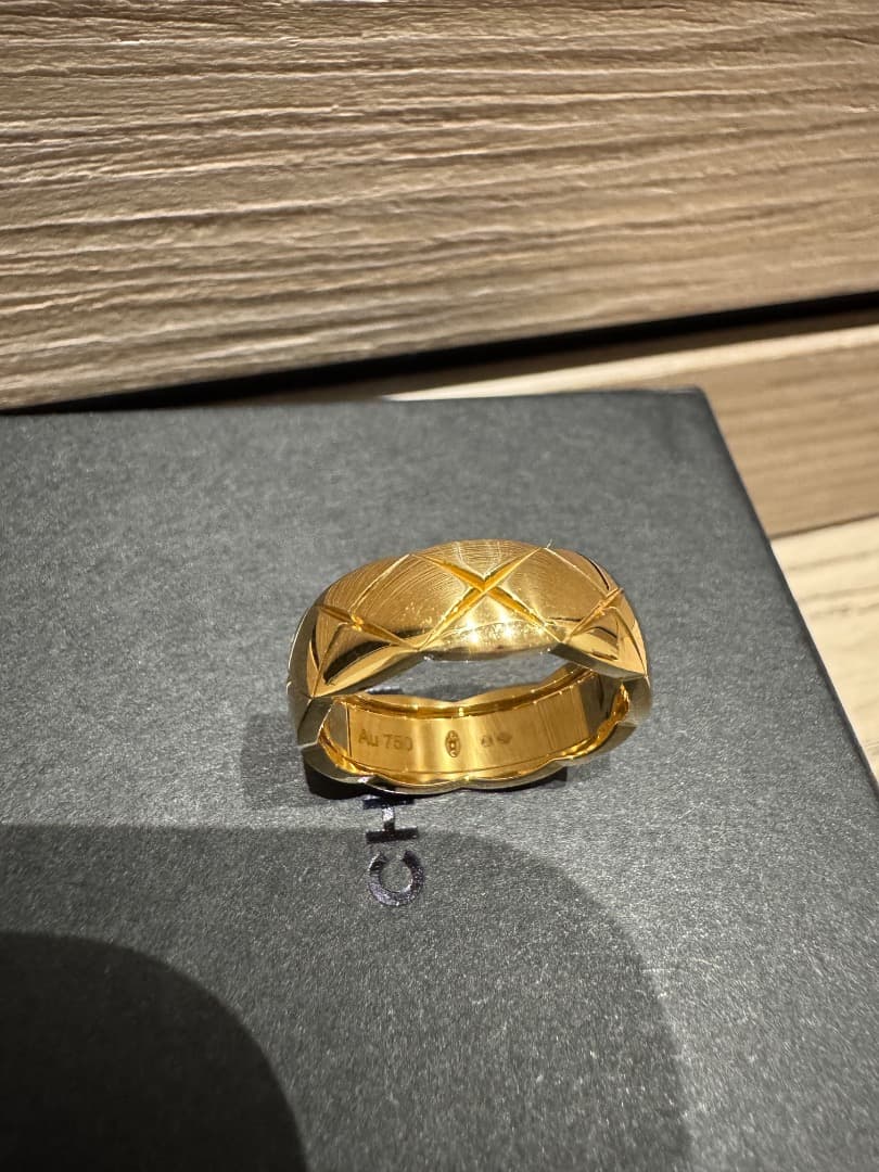 CHANEL ココクラッシュリング　ミディアム　YG #56