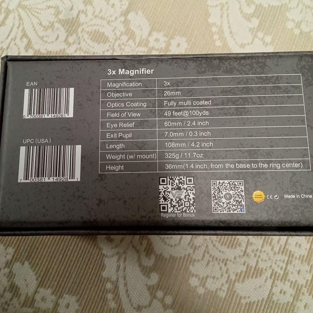 ベクターオプティクス　マグニファイア３　中古