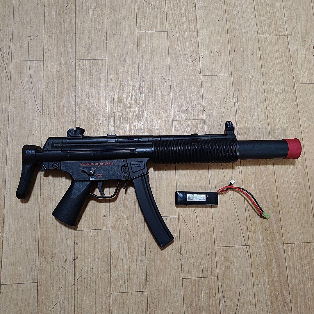 東京マルイ　スタンダード電動ガン　MP5SD6　作動確認済み　多段　バッテリー付