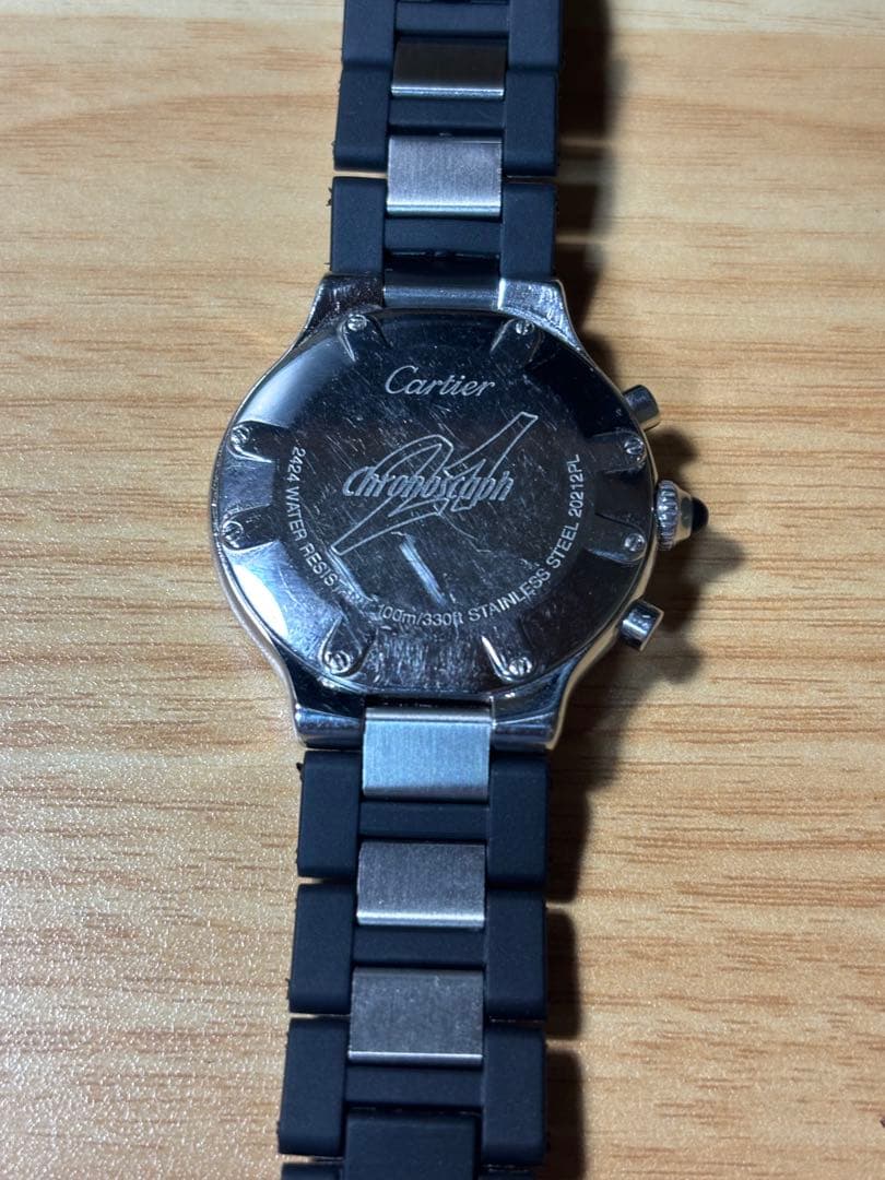 ⭐︎ジャンク⭐︎ カルティエ 21 クロノスカフ W10125U2