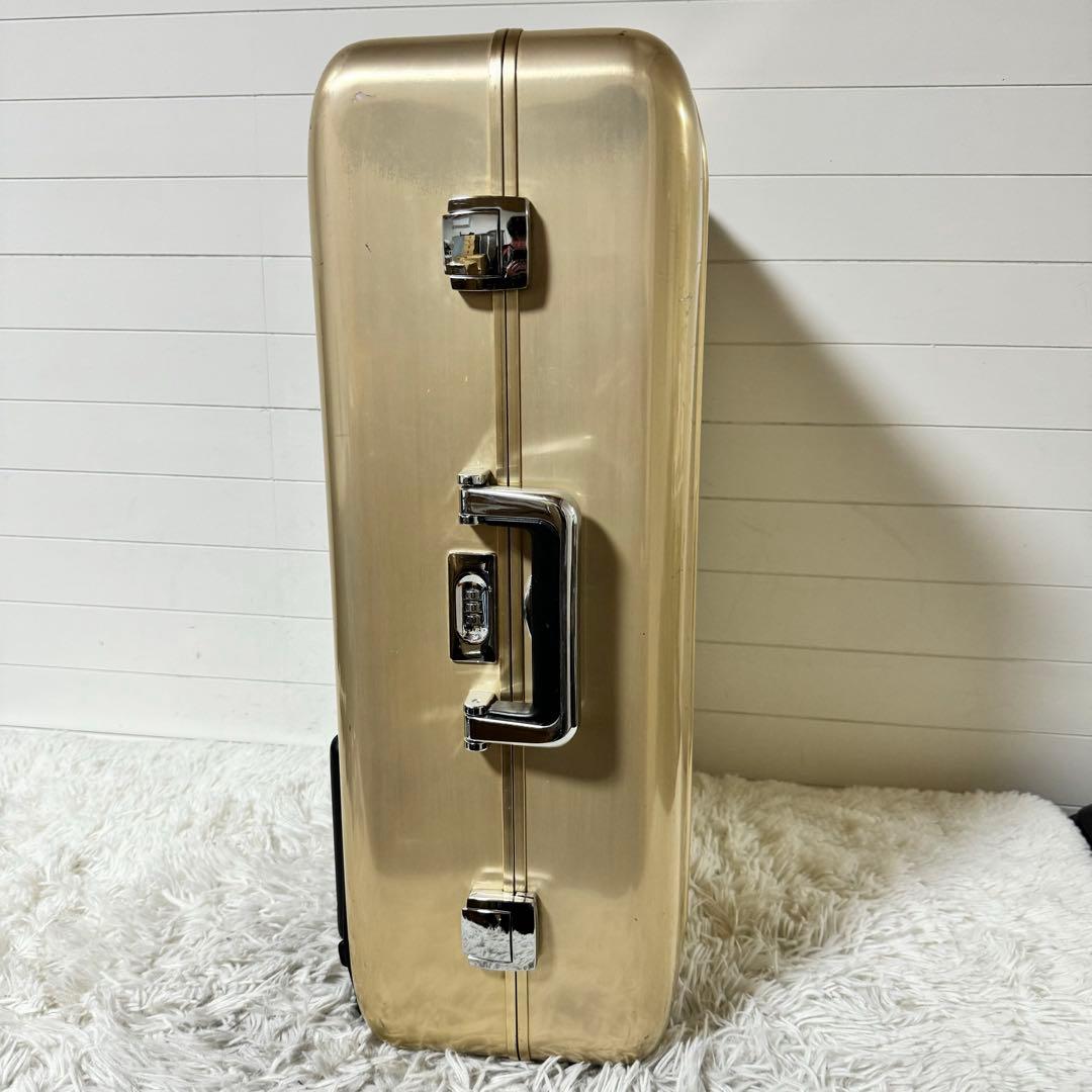 廃盤✨ゼロハリバートン　キャリーケース　アルミ　ジュラルミン　ポリッシュゴールド