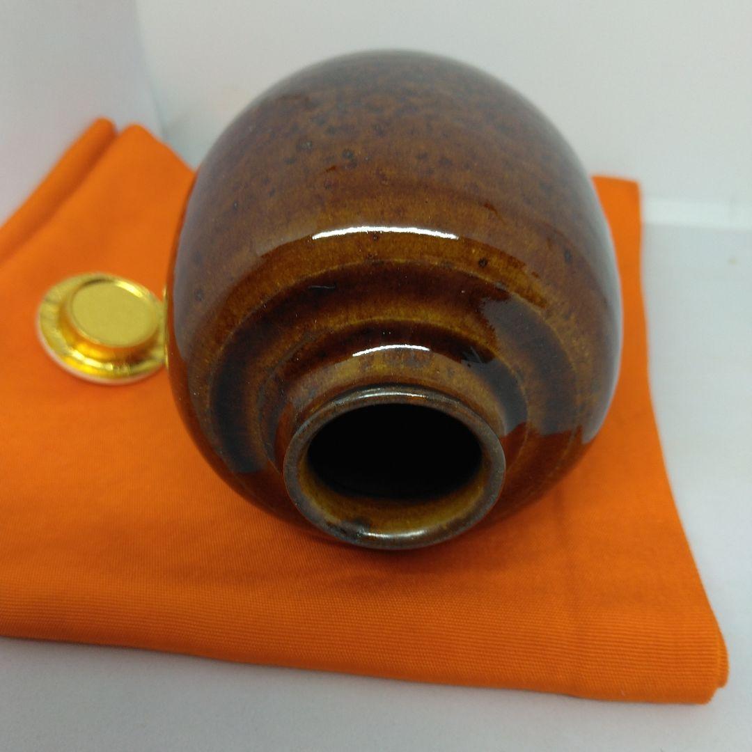 大名物 漢作 笹田有祥 模 酸漿(ほおずき)文琳茶入 茶道具